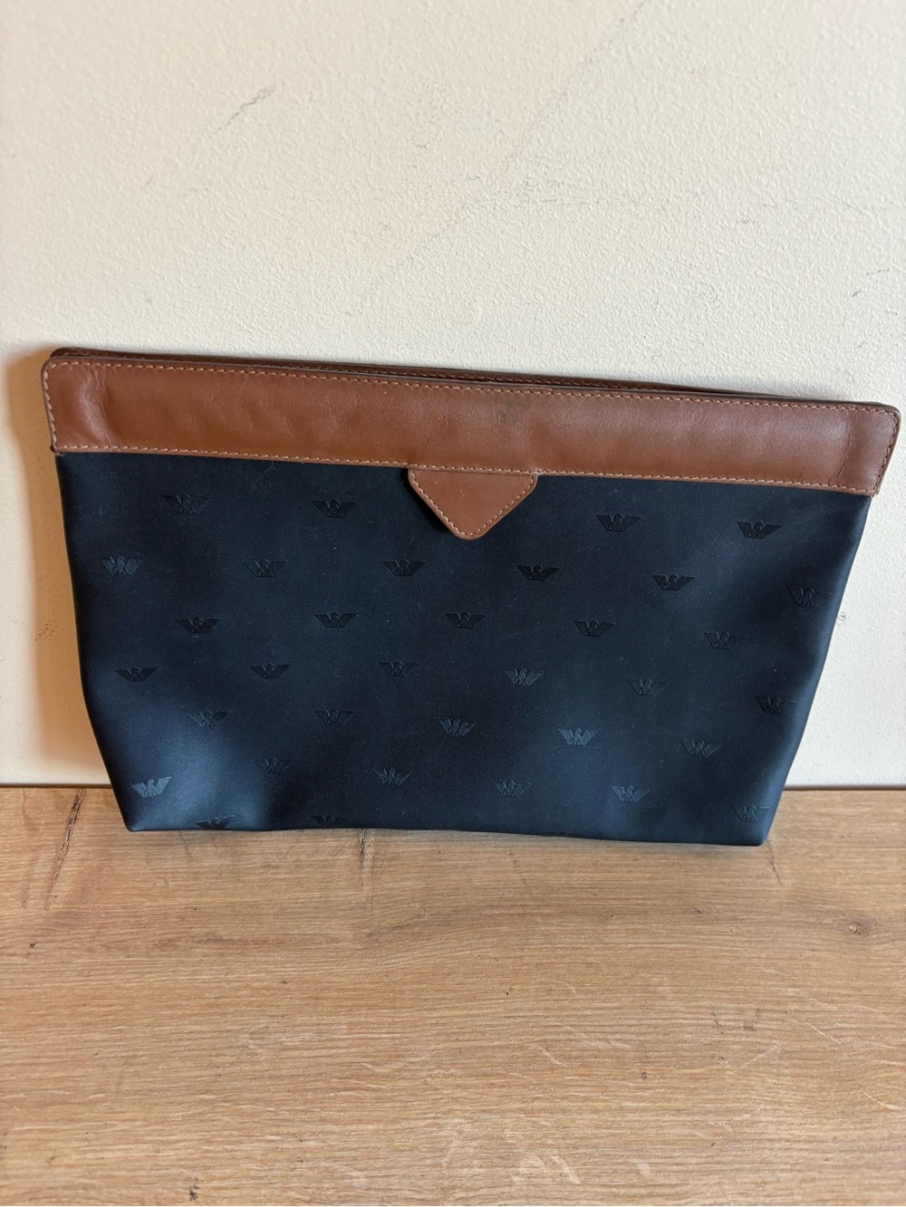 Armani Exchange clutch cosmetic case